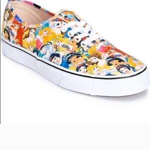 Vans x Disney Princess Women Shoes Sz 7.5 Cinderella Snow White Belle Ariel Pink